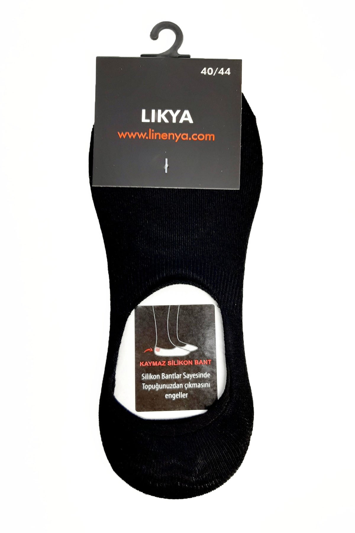 Likya Erkek Bambu Silikonlu Dikişsiz Babet Çorap - Düz