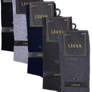 Likya Erkek Bambu Soket Çorap - Desenli