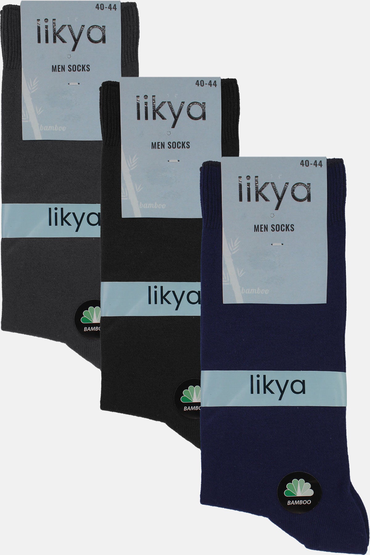Likya Erkek Bambu Soket Çorap - Düz