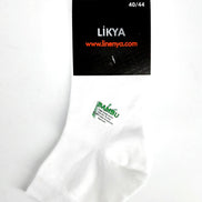 Likya Erkek Bambu Yarım Konç Çorap - Düz