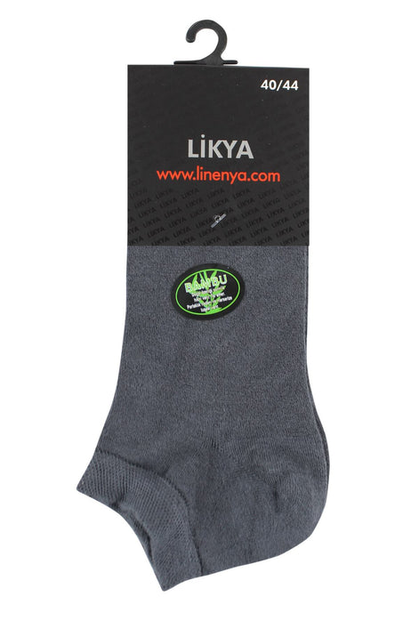 Likya Erkek Çorap Patik Bambu Düz