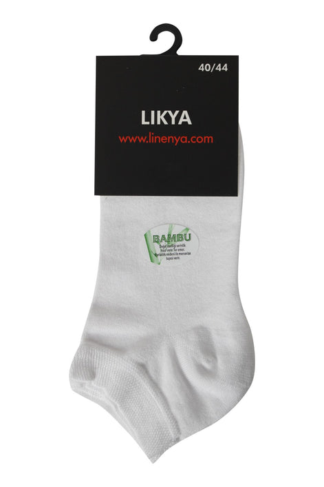 Likya Erkek Çorap Patik Bambu Düz