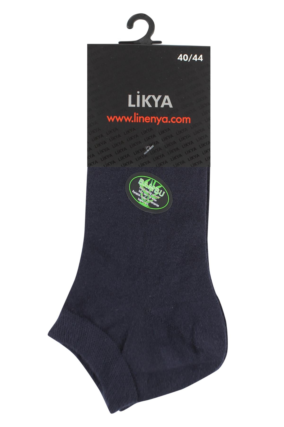 Likya Erkek Çorap Patik Bambu Düz