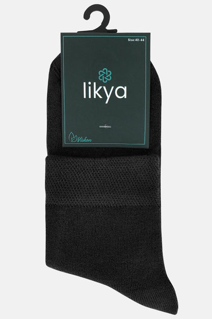 Likya Erkek Çorap Yarım Konç Viskon