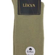 Likya Erkek Havlu Dikişsiz Dizaltı Asker Çorabı - Düz