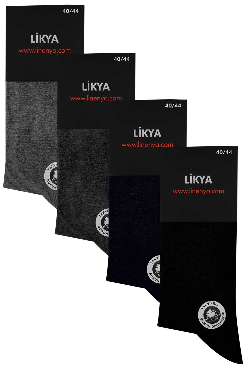 Likya Erkek Pamuklu Soket Çorap - Düz