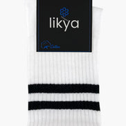 Likya Erkek Pamuklu Soket Tenis Çorabı - Çizgili