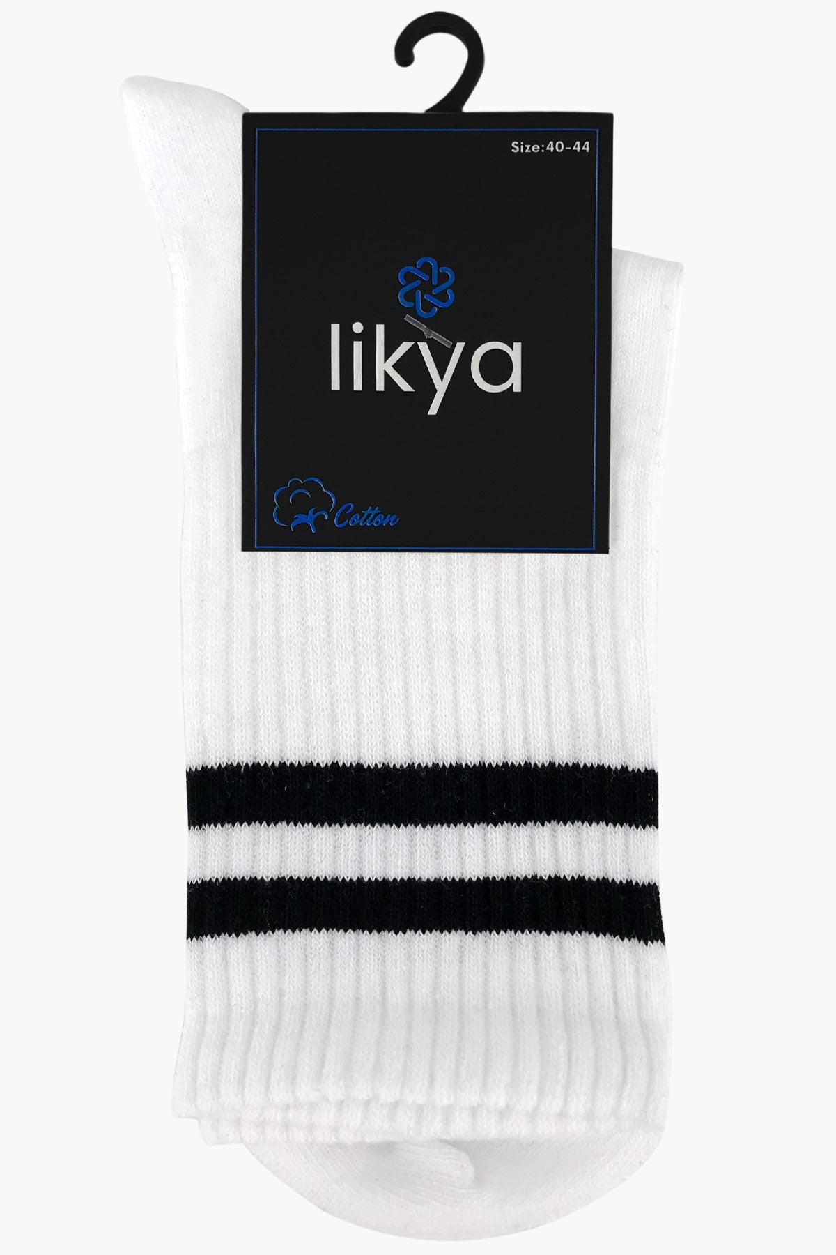 Likya Erkek Pamuklu Soket Tenis Çorabı - Çizgili