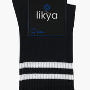 Likya Erkek Pamuklu Soket Tenis Çorabı - Çizgili