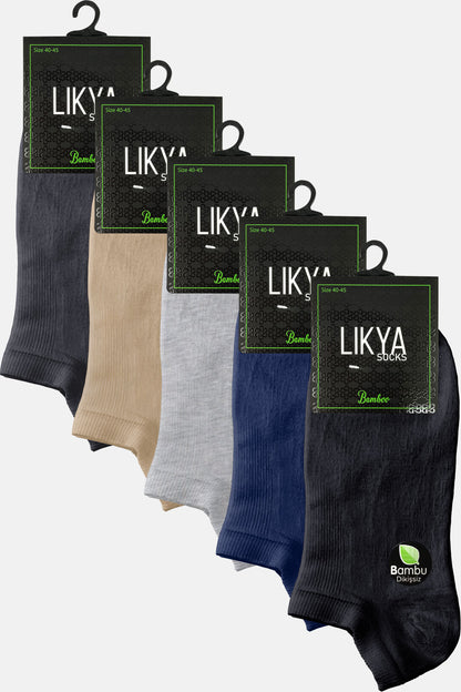 Likya Erkek Patik Çorap Bambu