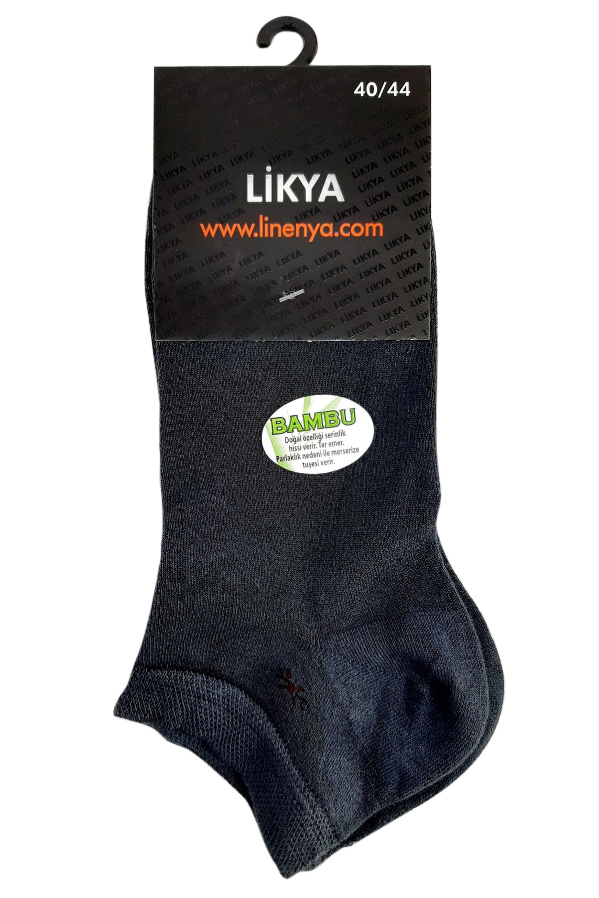 Likya Erkek Patik Çorap Desen 4 Bambu