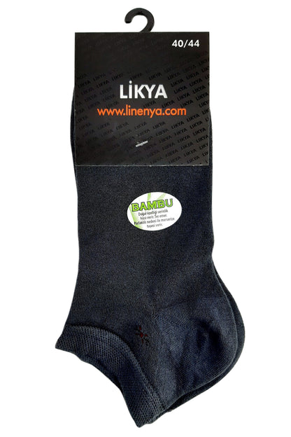 Likya Erkek Patik Çorap Desen 4 Bambu