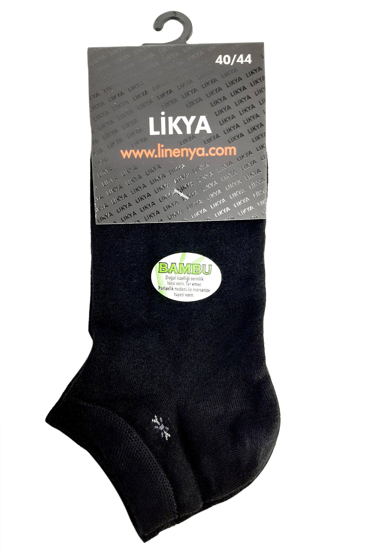 Likya Erkek Patik Çorap Desen 4 Bambu