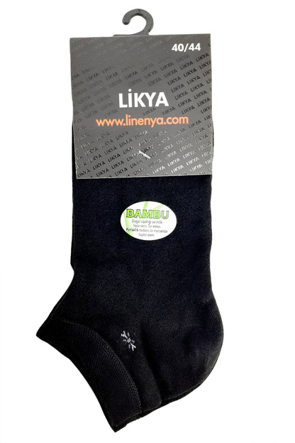 Likya Erkek Patik Çorap Desen 4 Bambu