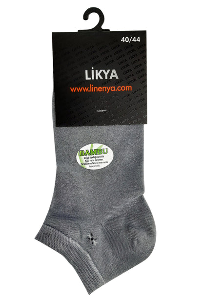 Likya Erkek Patik Çorap Desen 4 Bambu