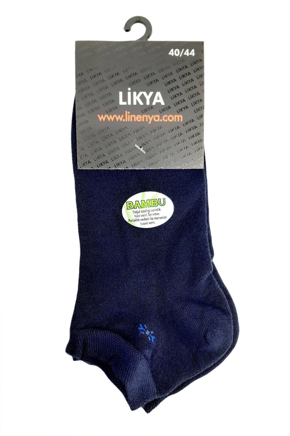 Likya Erkek Patik Çorap Desen 4 Bambu