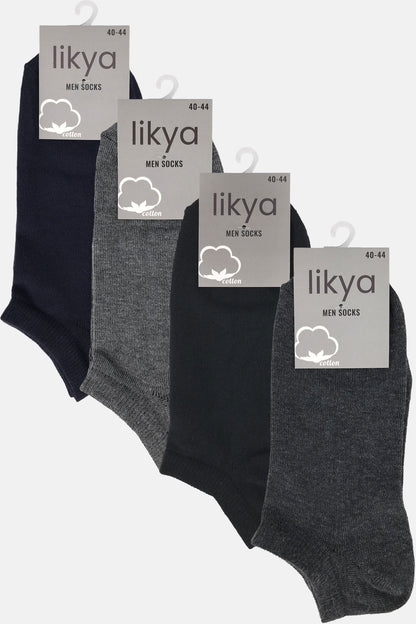 Likya Erkek Patik Çorap Düz