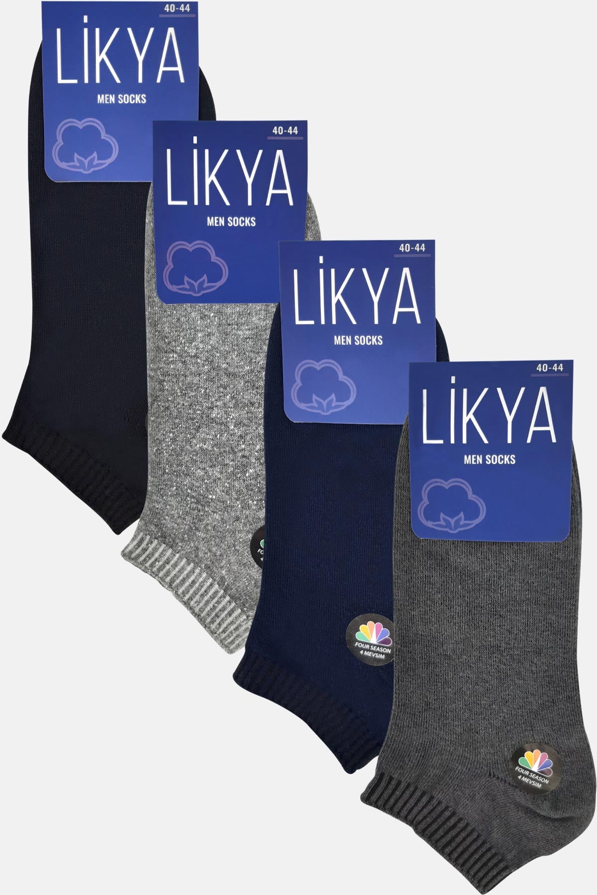 Likya Erkek Patik Çorap Pamuklu