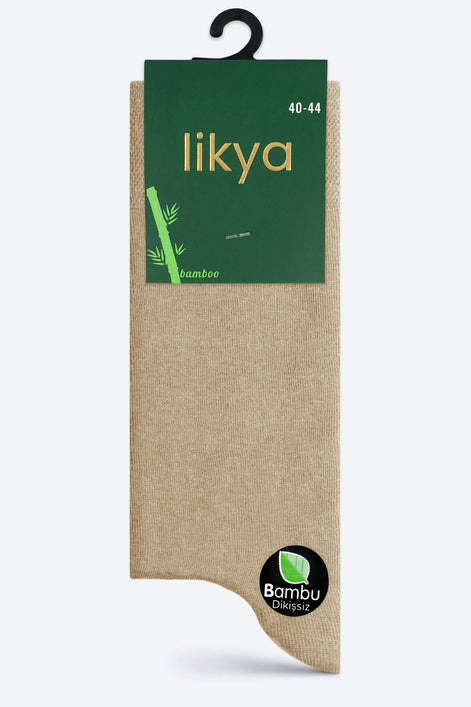 Likya Erkek Soket Çorap Bambu Dikişsiz