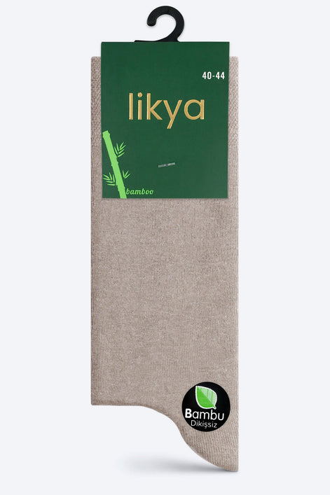 Likya Erkek Soket Çorap Bambu Dikişsiz
