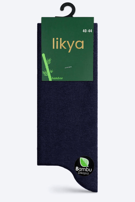 Likya Erkek Soket Çorap Bambu Dikişsiz