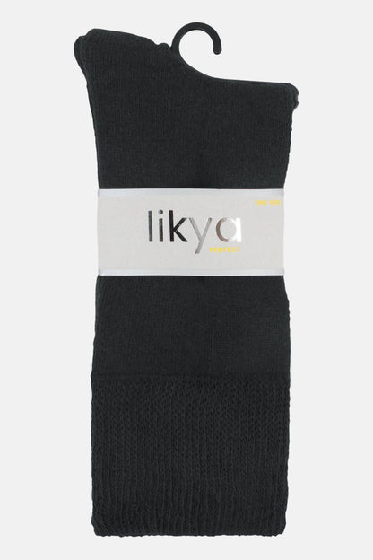 Likya Erkek Soket Çorap Havlu Pamuklu Düz Comfort