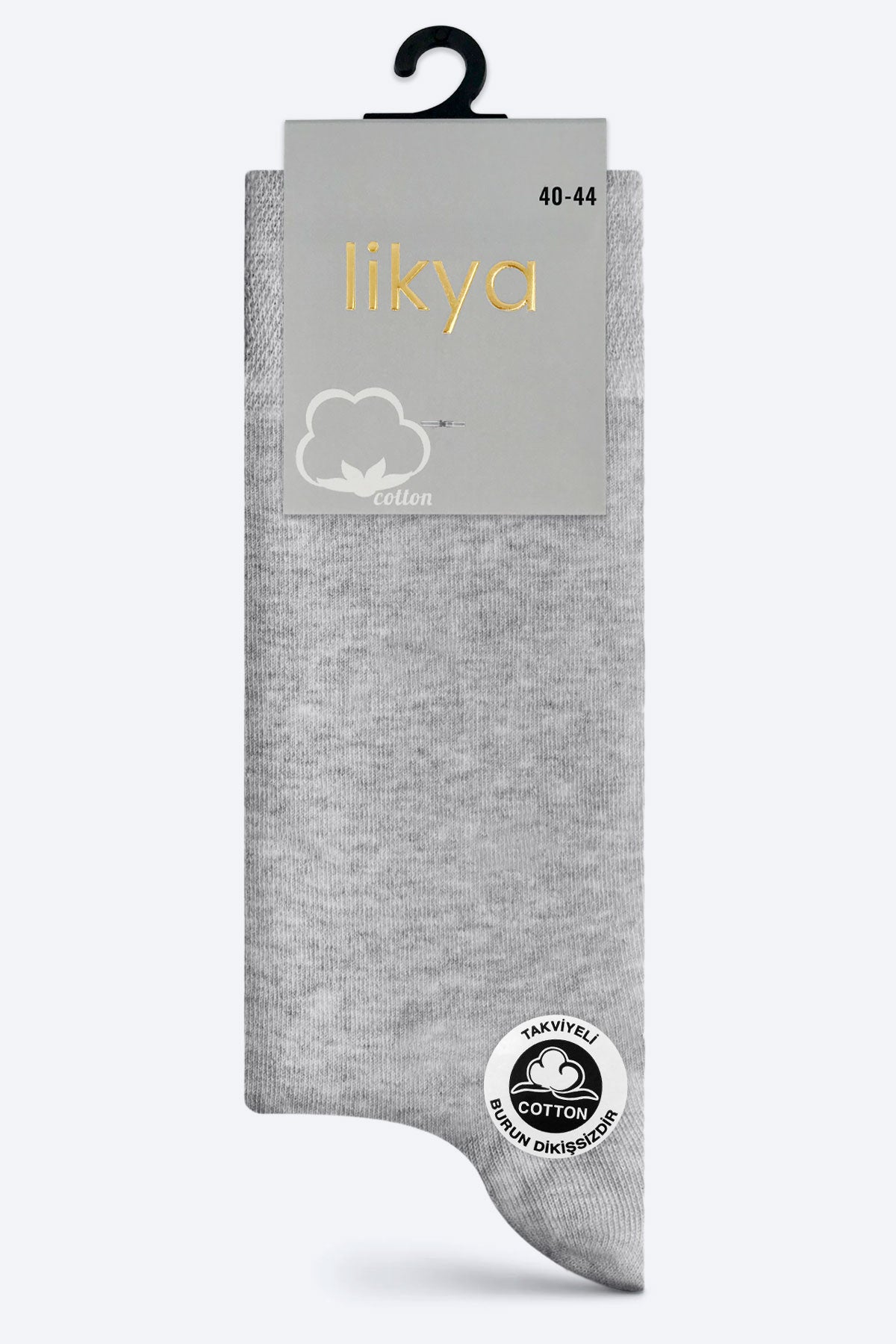 Likya Erkek Soket Çorap Pamuklu Düz