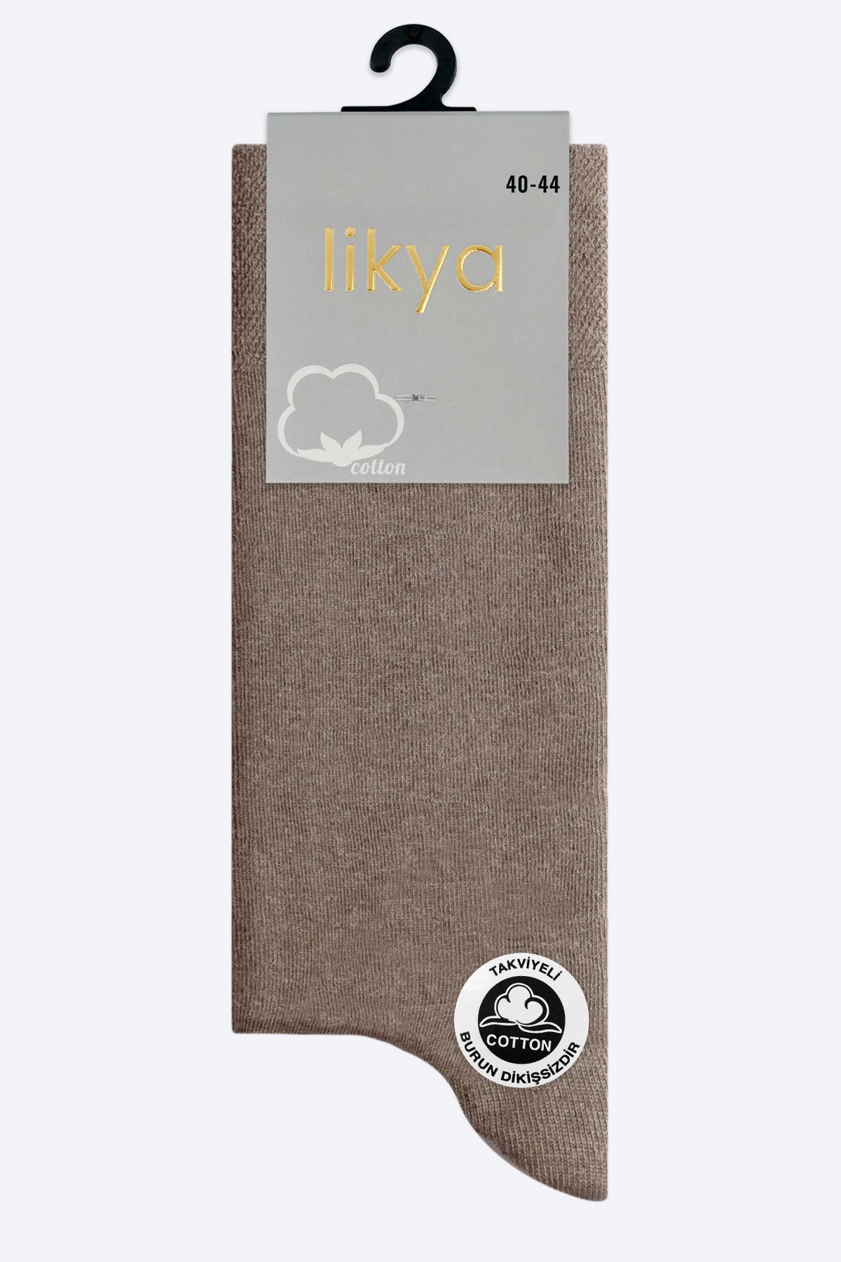 Likya Erkek Soket Çorap Pamuklu Düz