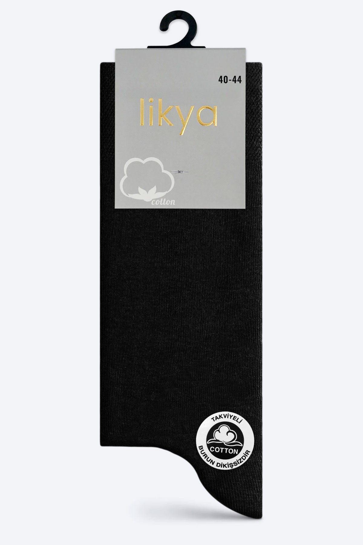 Likya Erkek Soket Çorap Pamuklu Düz