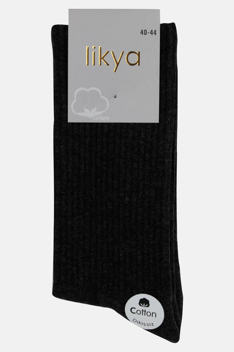 Likya Erkek Soket Tenis Çorabı Tabanaltı Havlu Düz