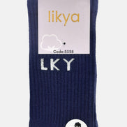 Likya Erkek Soket Tenis Çorabı Tabanaltı Havlu Yazılı