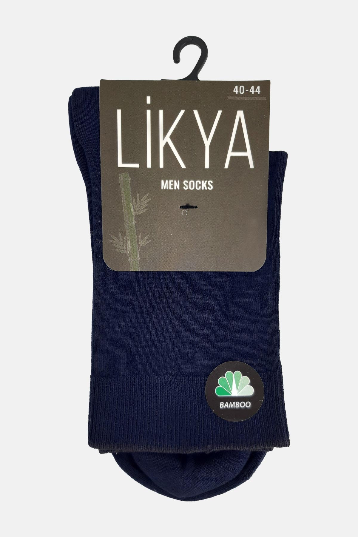 Likya Erkek Yarım Konç Çorap Düz Dikişsiz Bambu