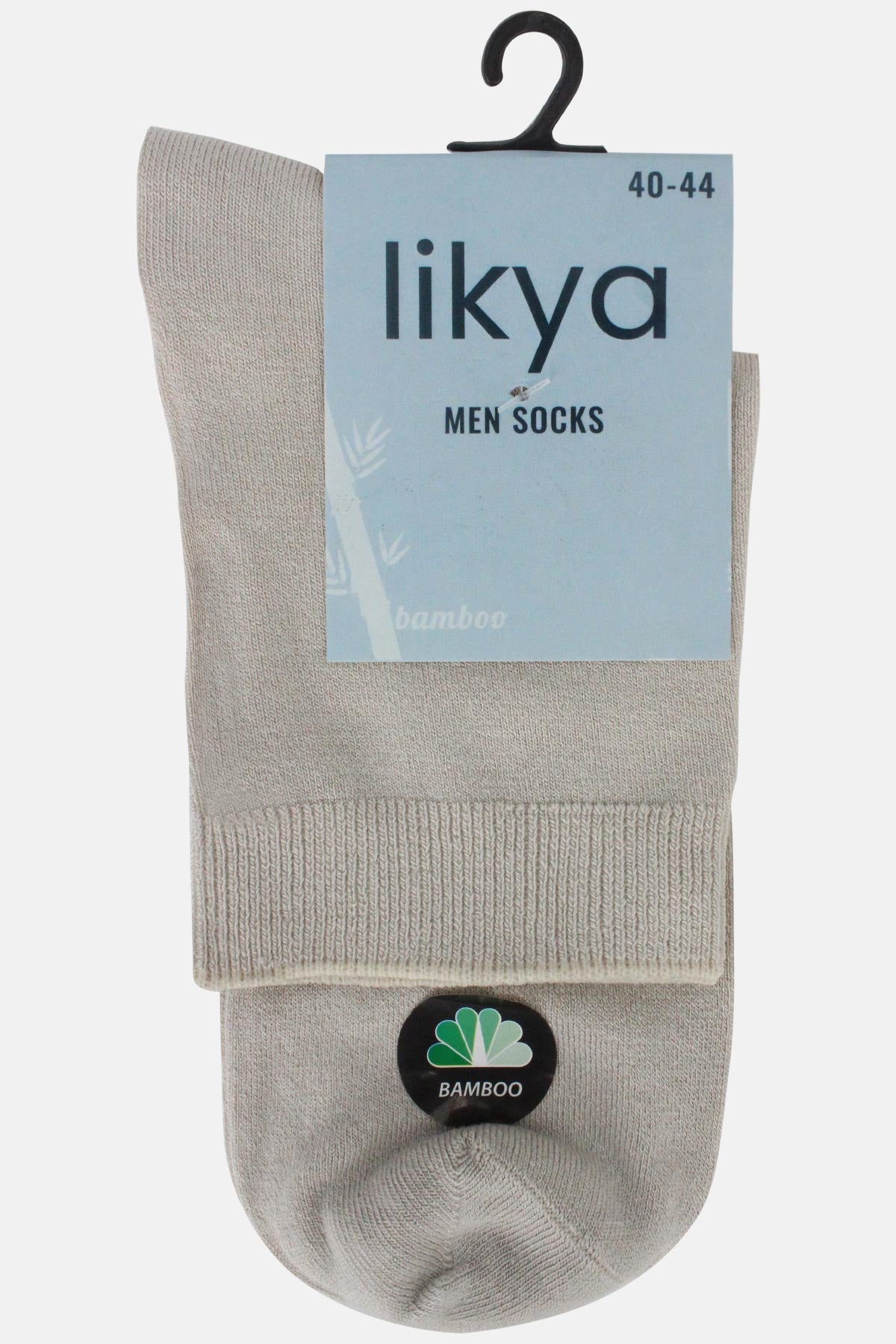 Likya Erkek Yarım Konç Çorap Düz Dikişsiz Bambu