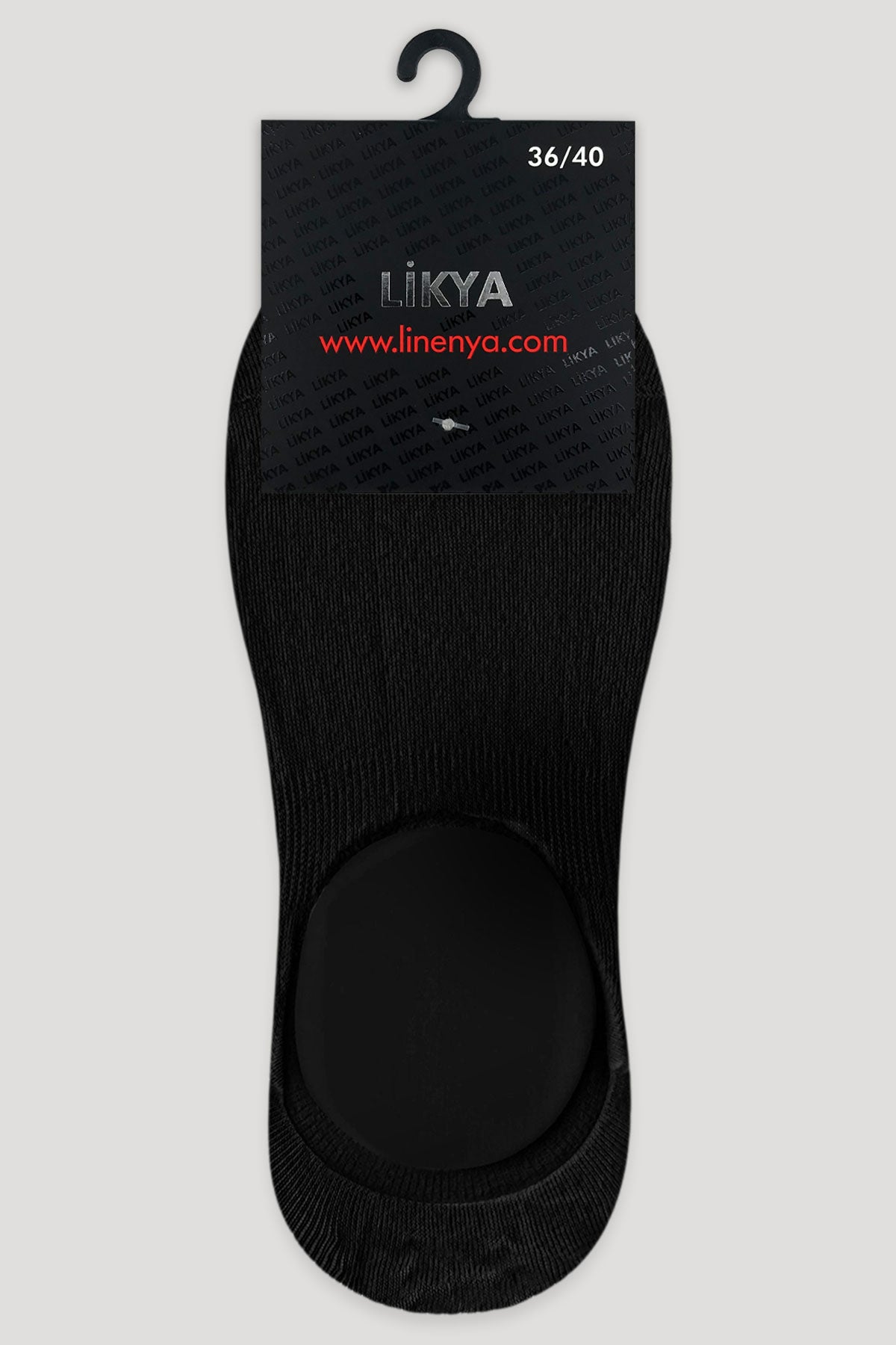 Likya Kadın Babet Çorap Penye Silikonlu Dikişsiz