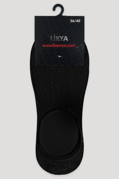 Likya Kadın Babet Çorap Penye Silikonlu Dikişsiz