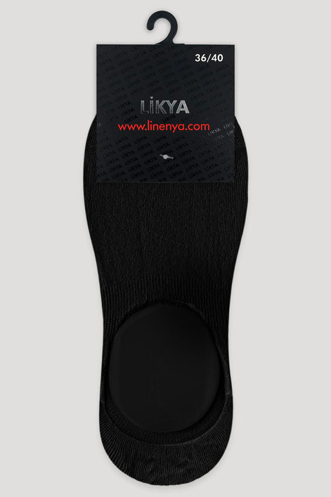 Likya Kadın Babet Çorap Penye Silikonlu Dikişsiz