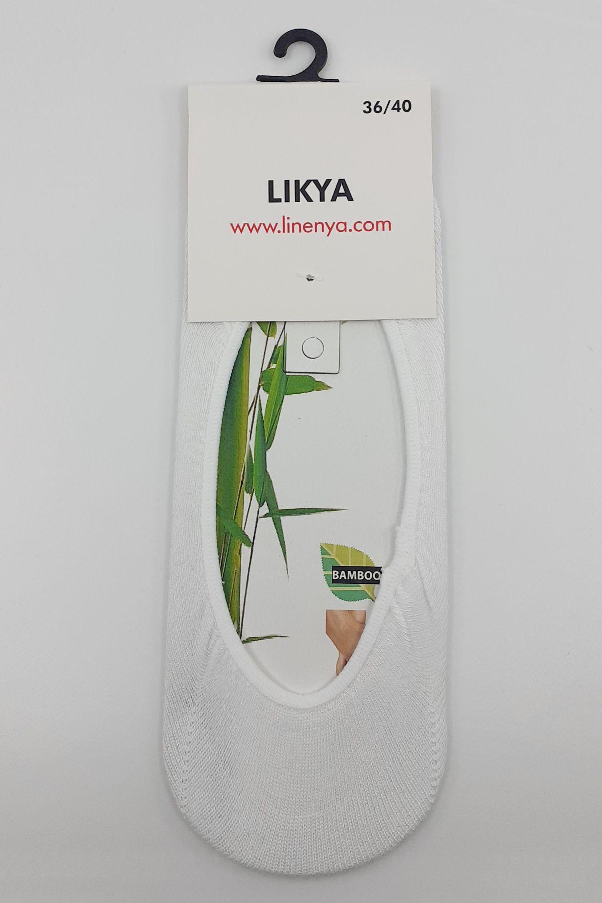 Likya Kadın Bambu Babet Çorap - Düz