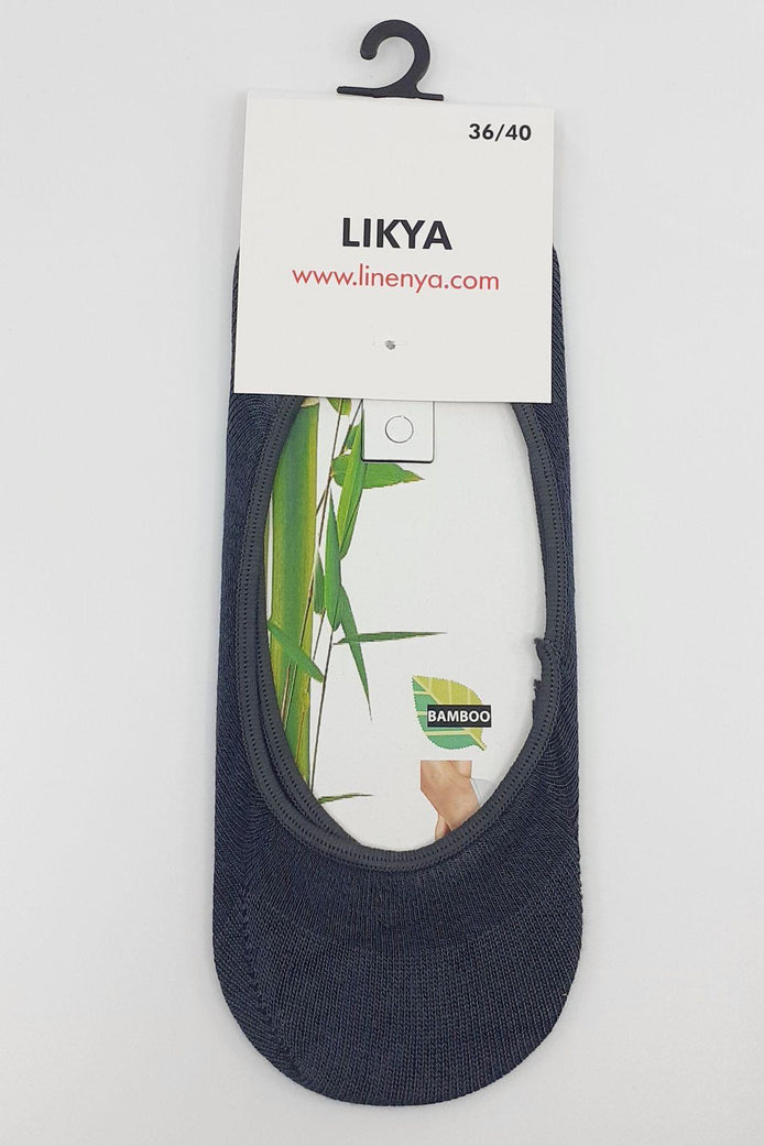 Likya Kadın Bambu Babet Çorap - Düz