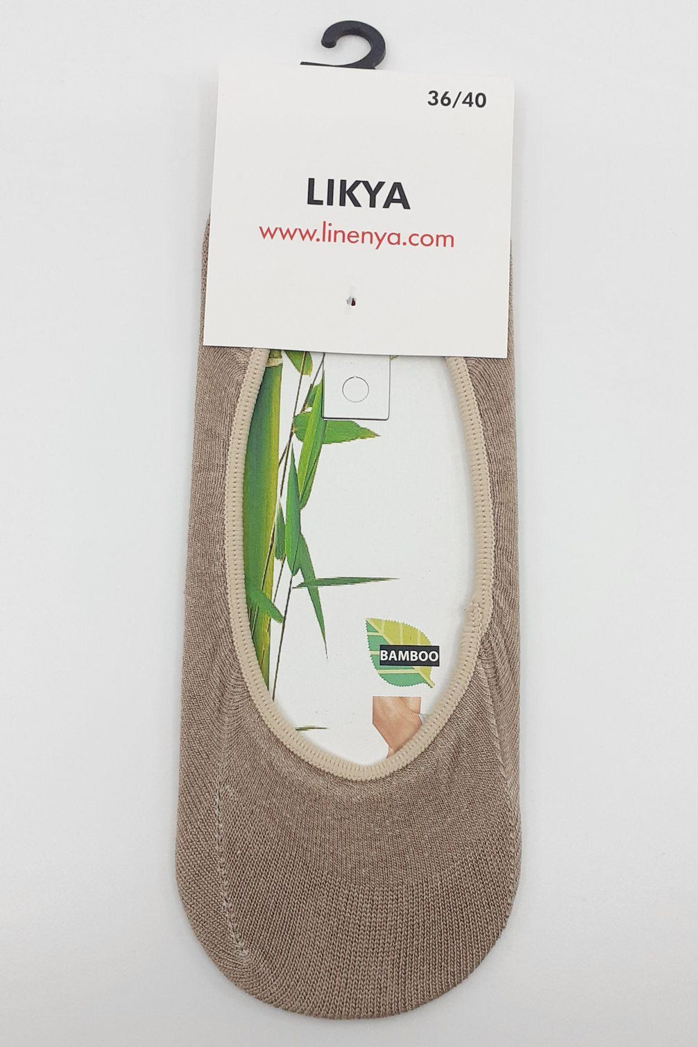 Likya Kadın Bambu Babet Çorap - Düz