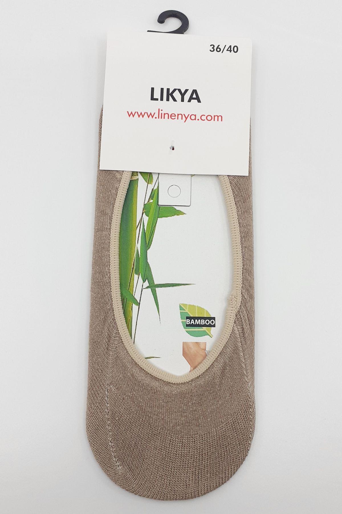 Likya Kadın Bambu Babet Çorap - Düz