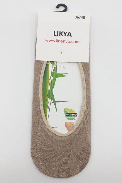 Likya Kadın Bambu Babet Çorap - Düz