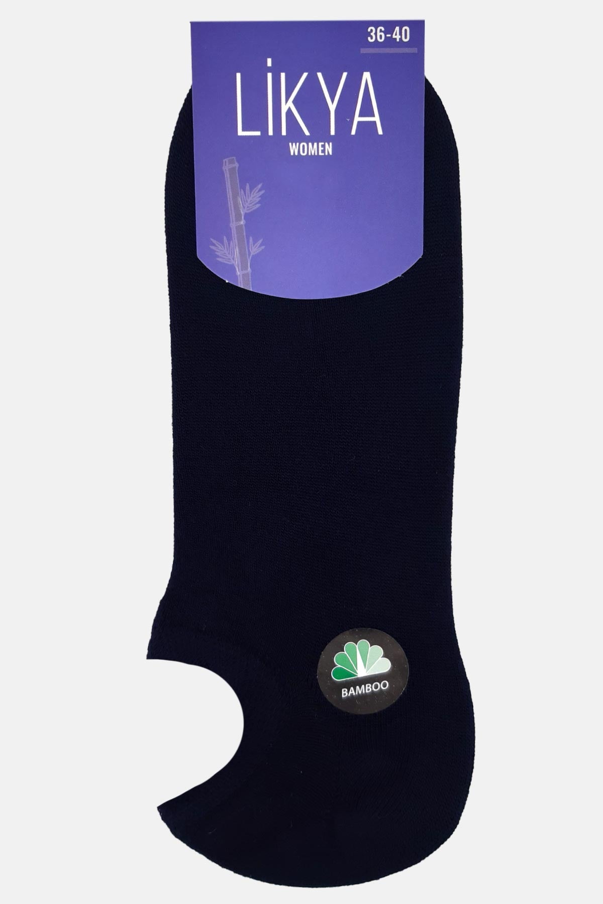 Likya Kadın Bambu Sneaker Çorap - Düz