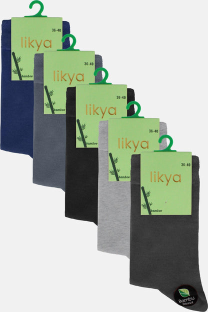 Likya Kadın Çorap Bambu Soket 200 İğne Sık Dokuma