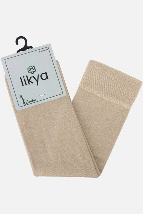 Likya Kadın Diz Altı Çorap Bambu