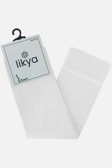 Likya Kadın Diz Altı Çorap Bambu