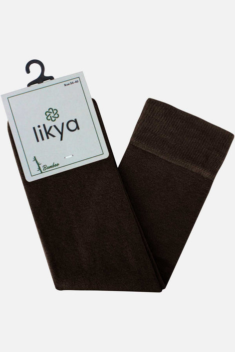 Likya Kadın Diz Altı Çorap Bambu