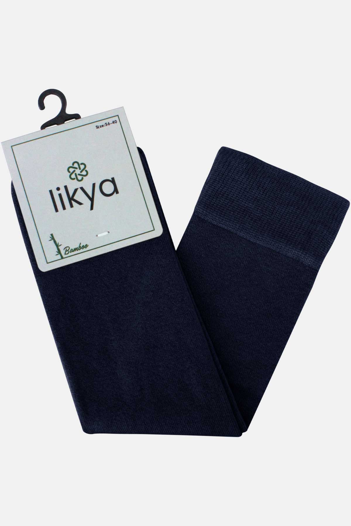 Likya Kadın Diz Altı Çorap Bambu