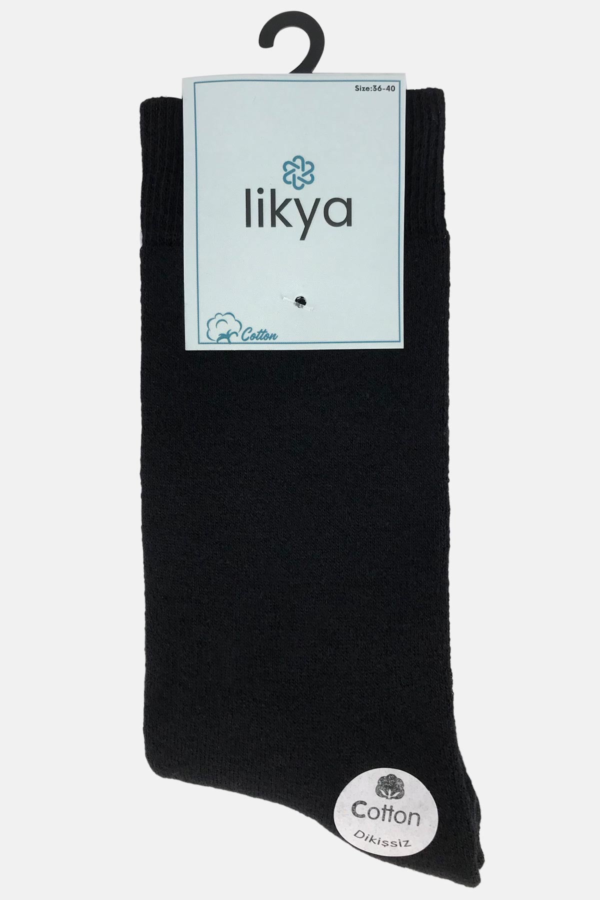 Likya Kadın Havlu Soket Çorap Pamuklu Düz