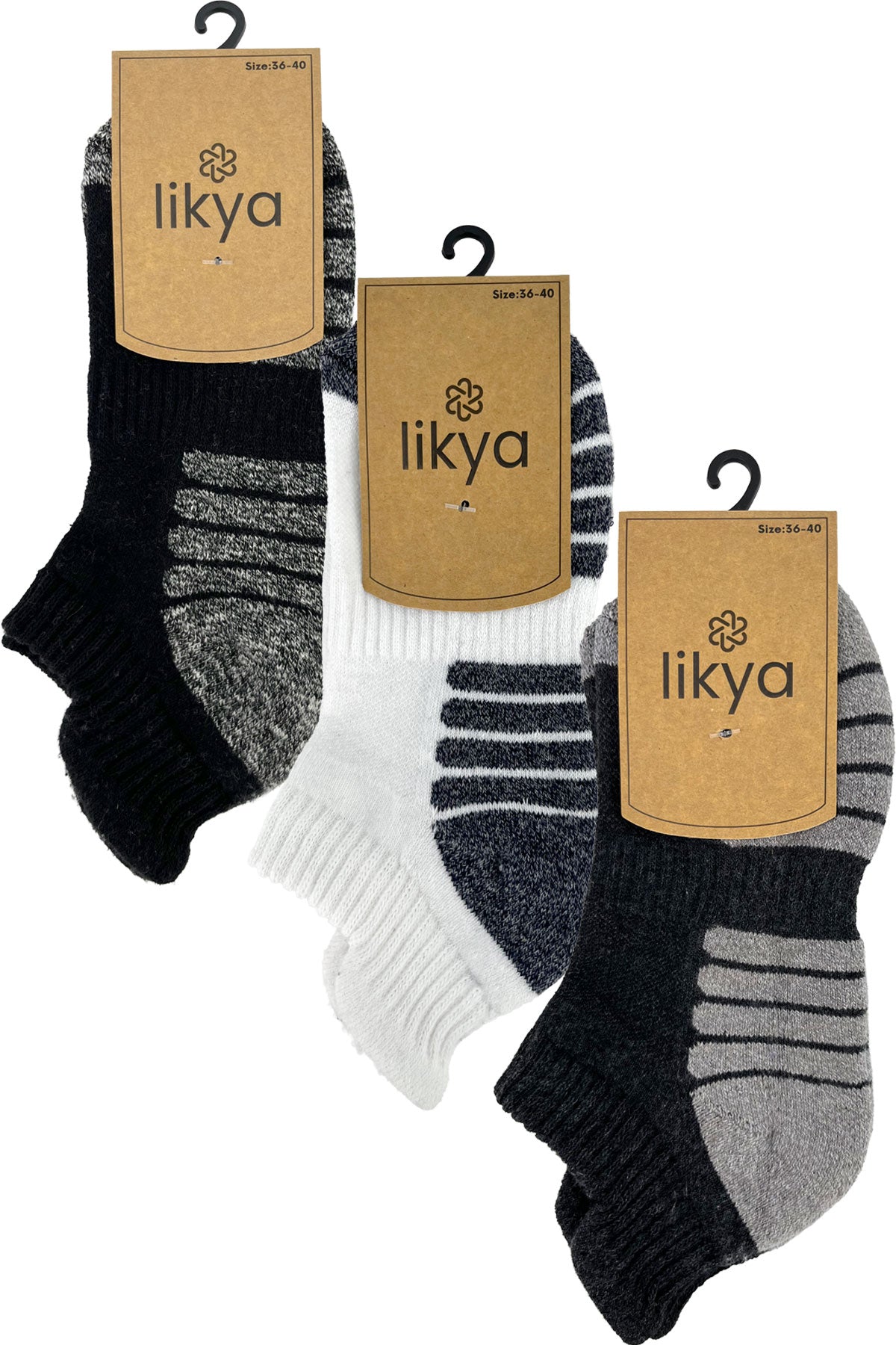Likya Kadın Patik Çorap Taban Altı Havlu Muline