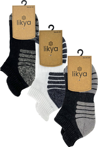 Likya Kadın Patik Çorap Taban Altı Havlu Muline